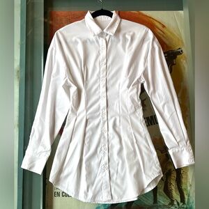 White Button Down Dress